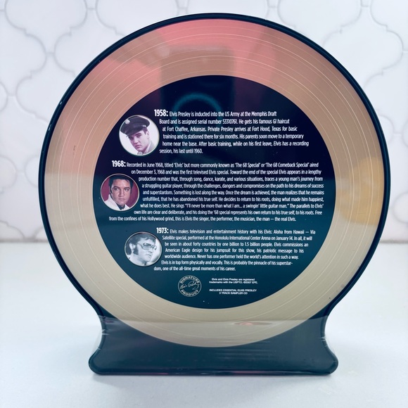 Elvis Bundle: Pez Tin, Jewel of Vegas Plate, 2 Ornaments, Tin - Picture 5 of 11